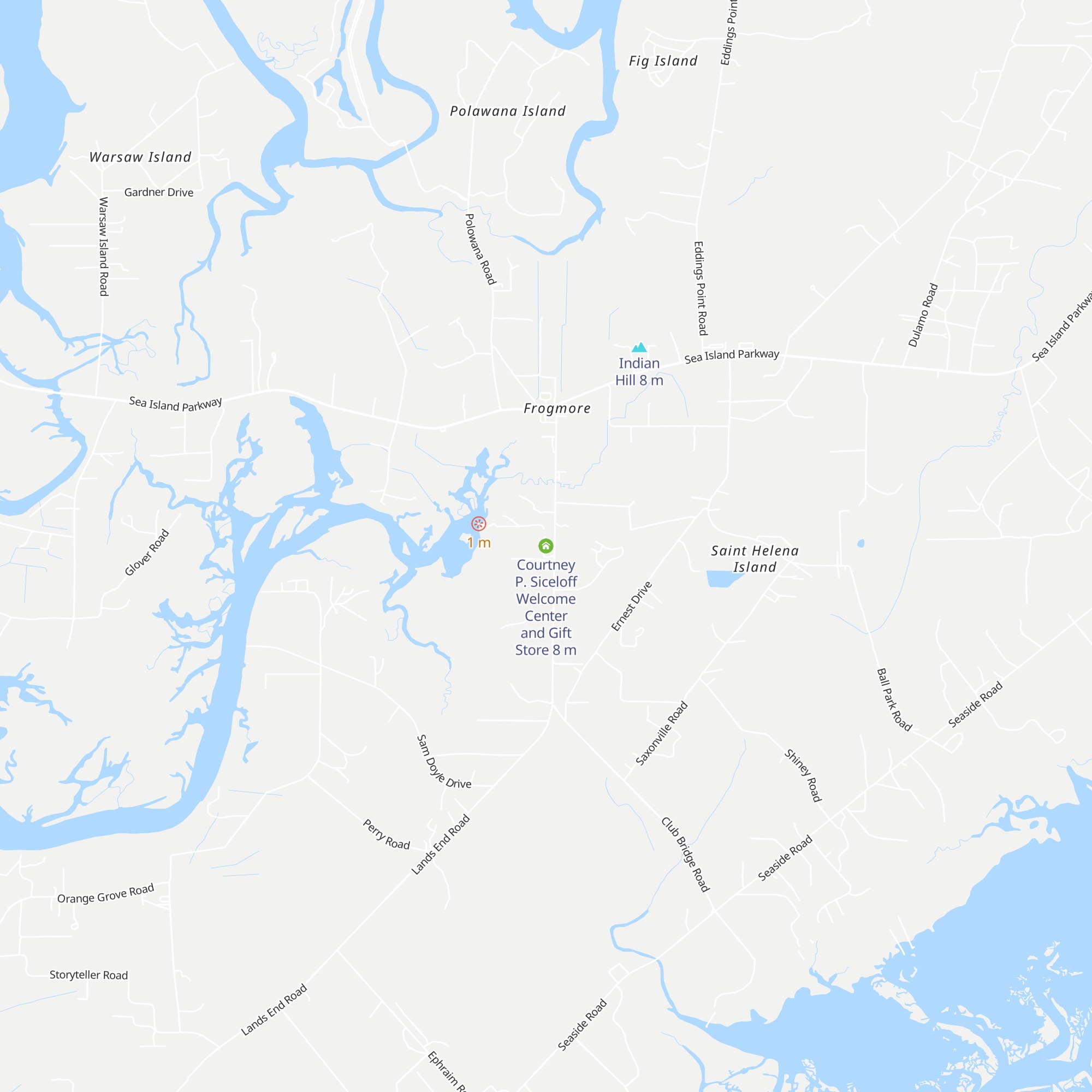Courtney P. Siceloff Welcome Center and Gift Store map