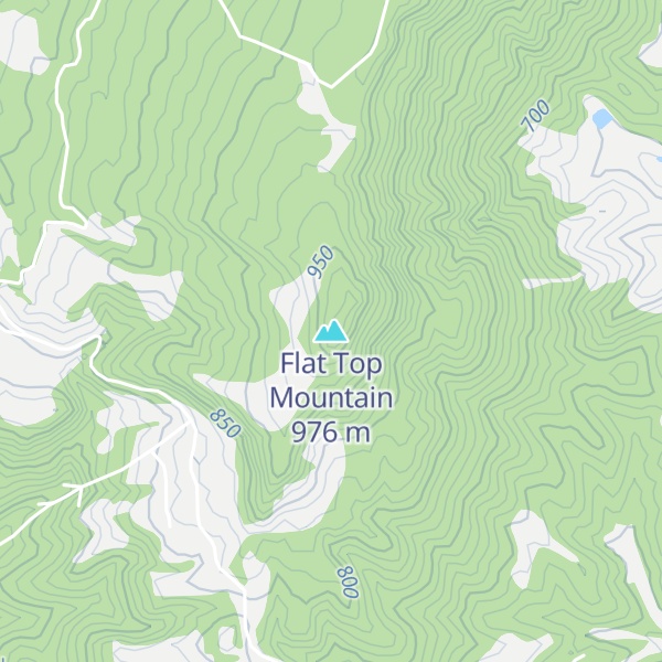 Map of Flat Top Mountain