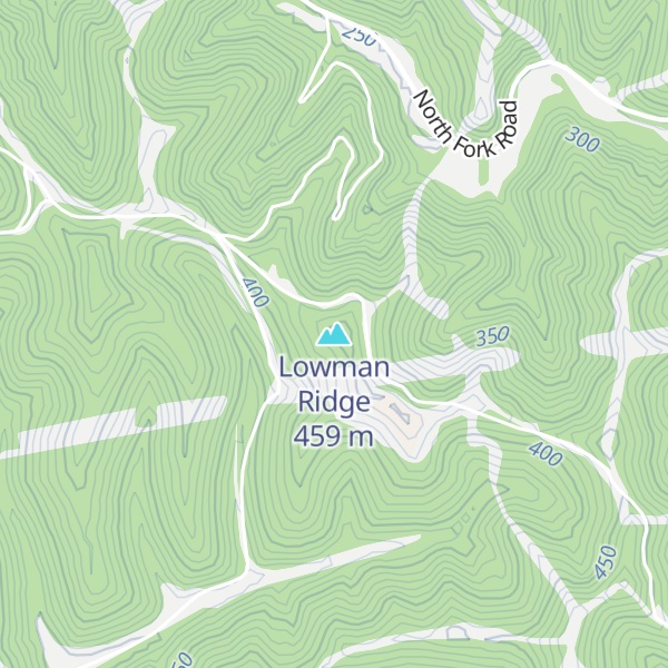 Map of Lowman Ridge