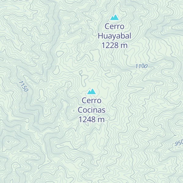 Map of Cerro Cocinas