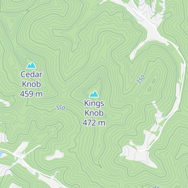 Map of Kings Knob