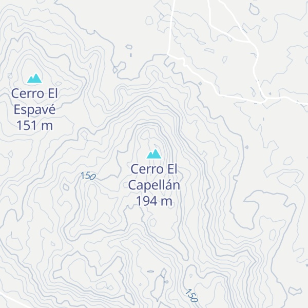 Map of Cerro El Capellán