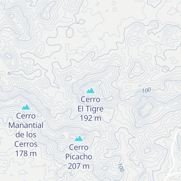 Map of Cerro El Tigre
