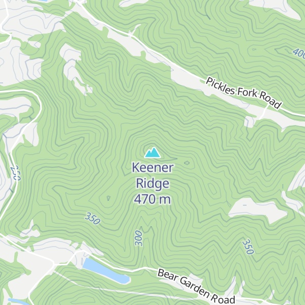 Map of Keener Ridge