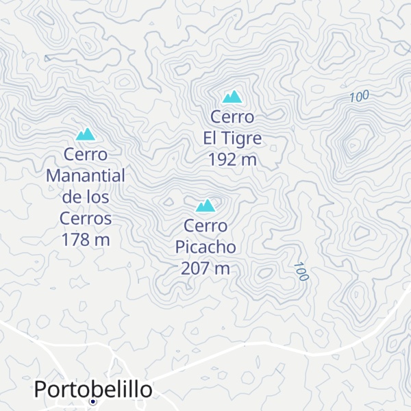 Map of Cerro Picacho