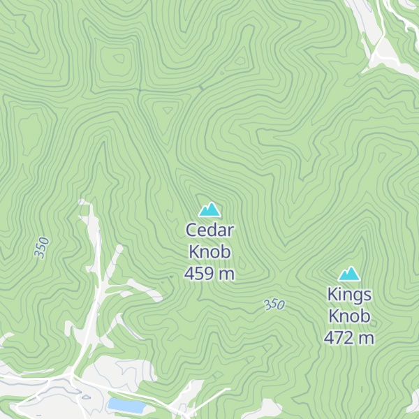 Map of Cedar Knob