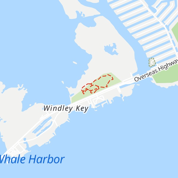 Map of Visitor Center Windley Key Fossil Reef Geological State Park