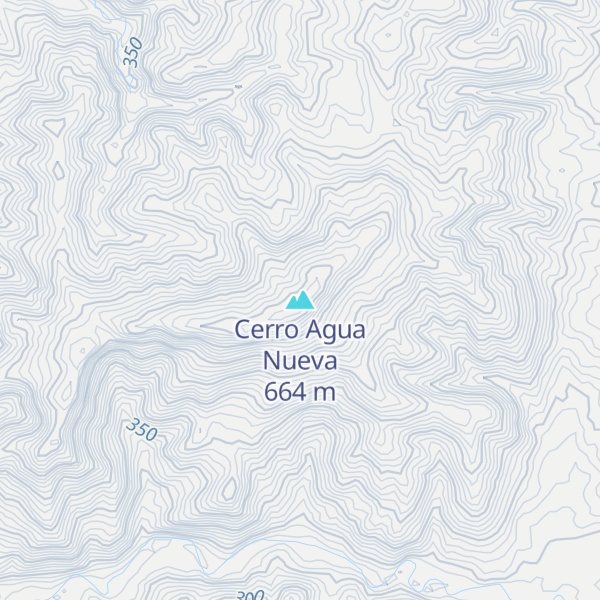 Map of Cerro Agua Nueva