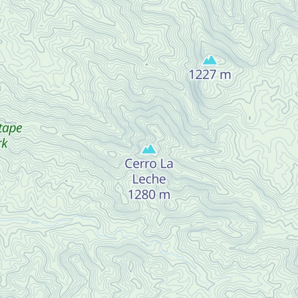 Map of Cerro La Leche