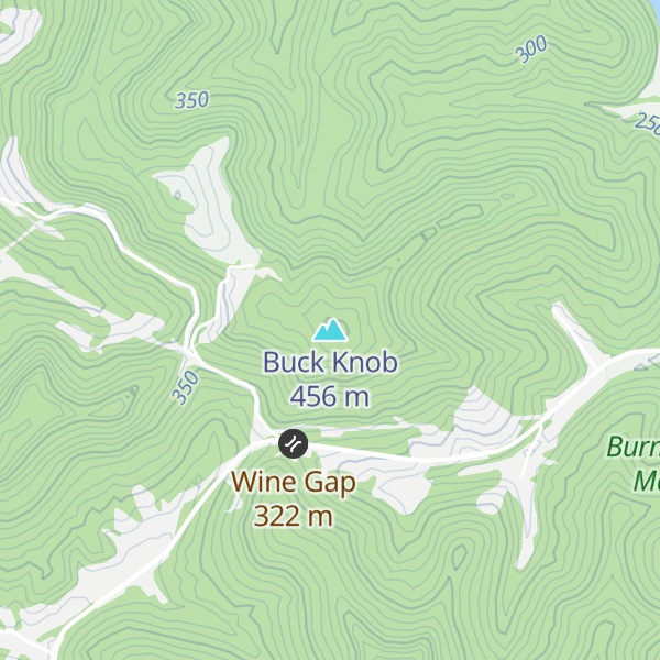 Map of Buck Knob