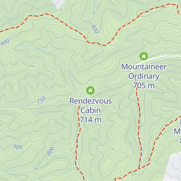 Map of Rendezvous Cabin
