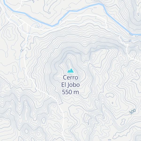 Map of Cerro El Jobo