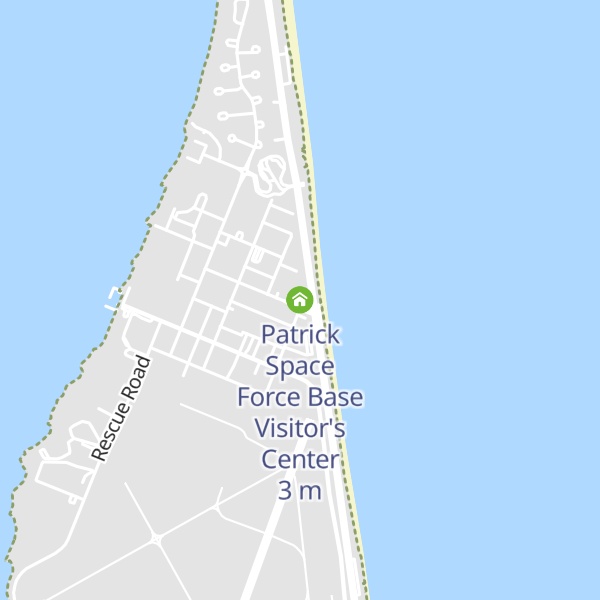 Map of Patrick Space Force Base Visitor's Center