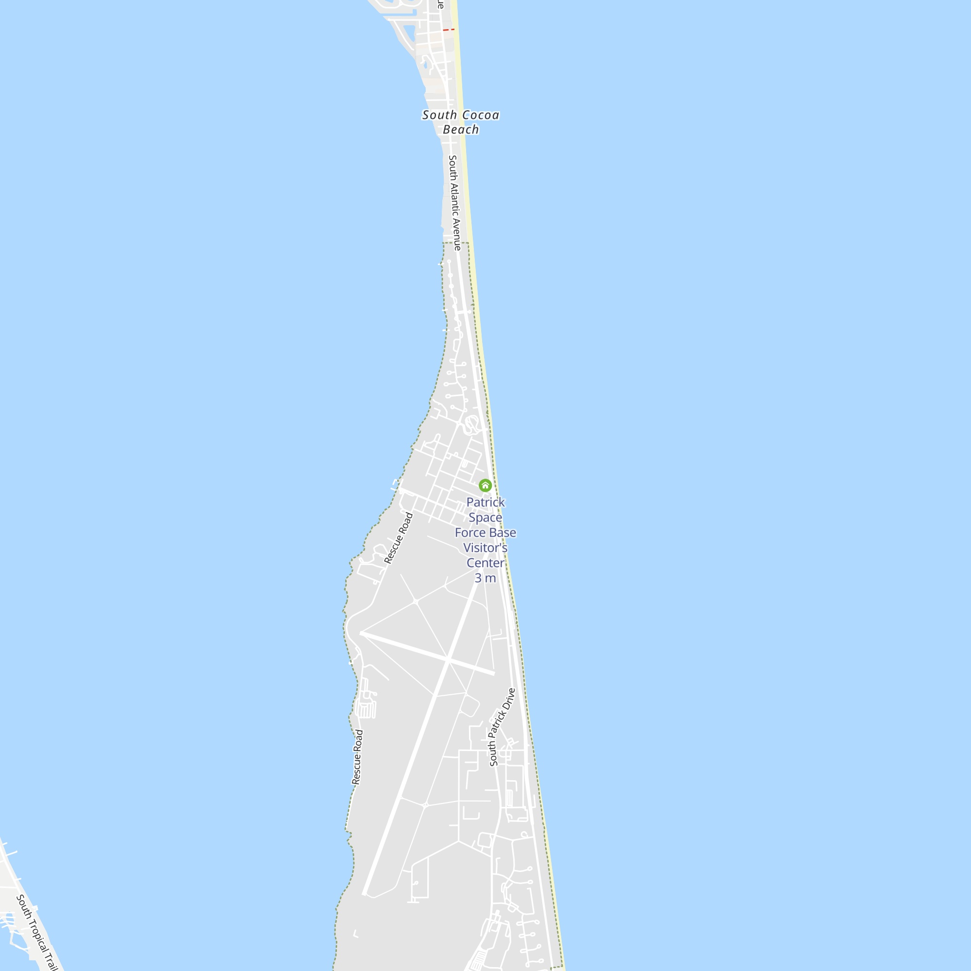 Patrick Space Force Base Visitor's Center map
