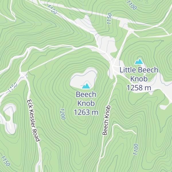Map of Beech Knob