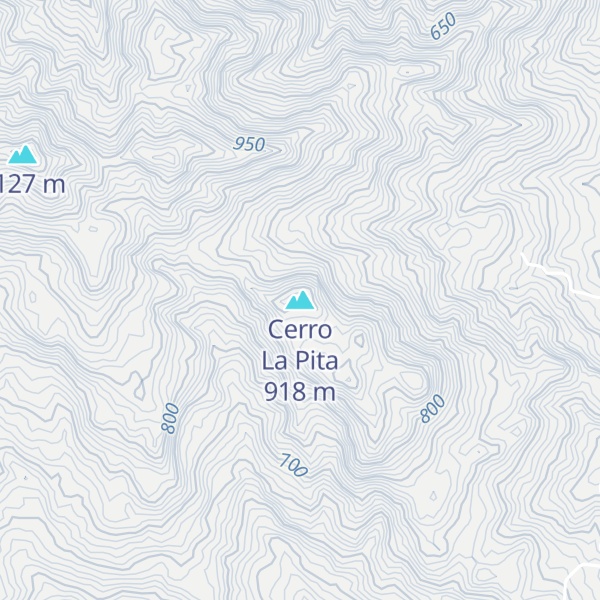 Map of Cerro La Pita