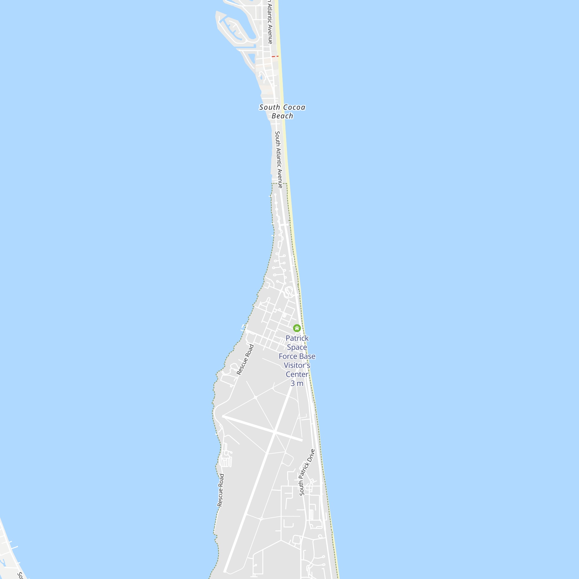 Patrick Space Force Base Visitor Center map