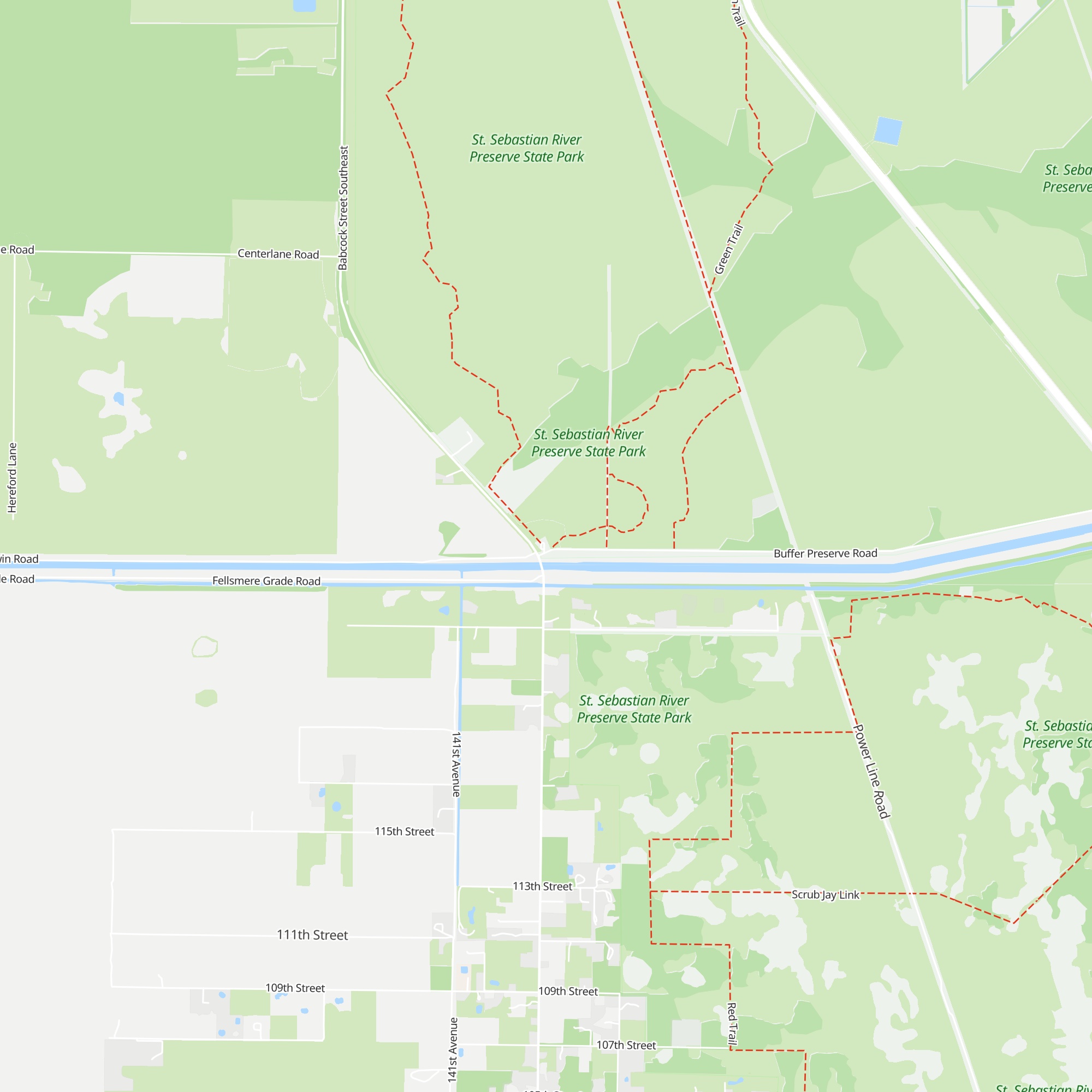 St. Sebastian River Preserve State Park Visitor's Center map