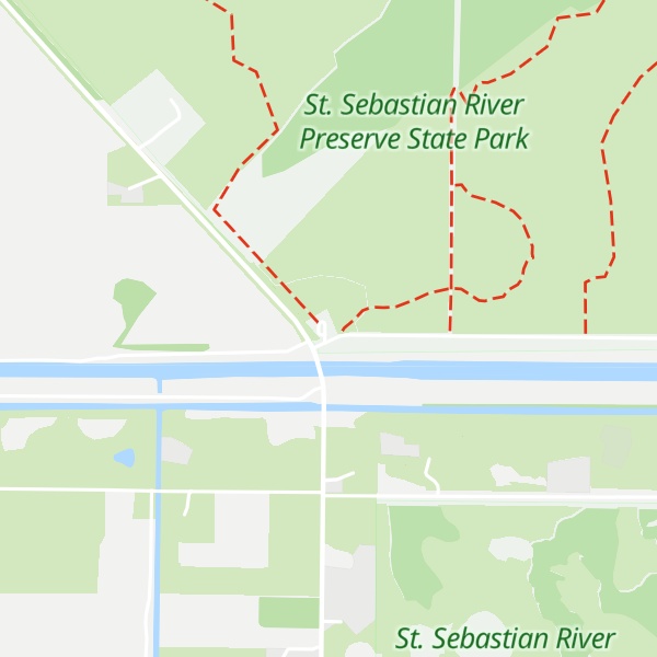 Map of St. Sebastian River Preserve State Park Visitor's Center