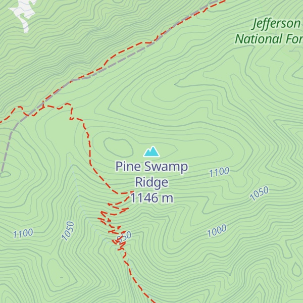 Map of Pine Swamp Ridge