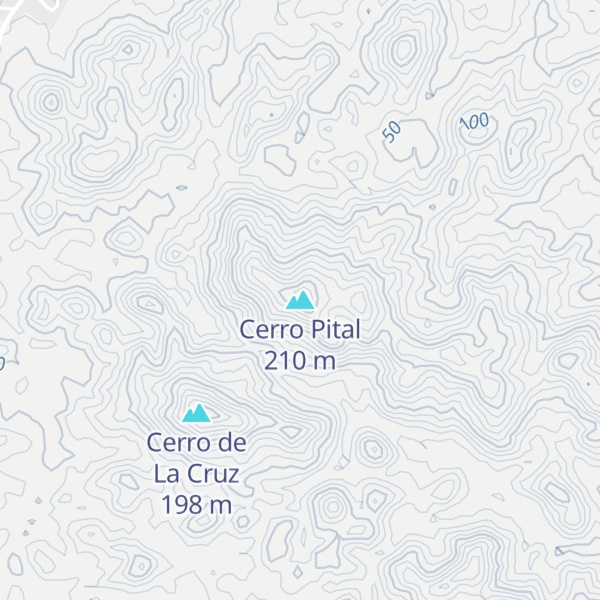 Map of Cerro Pital