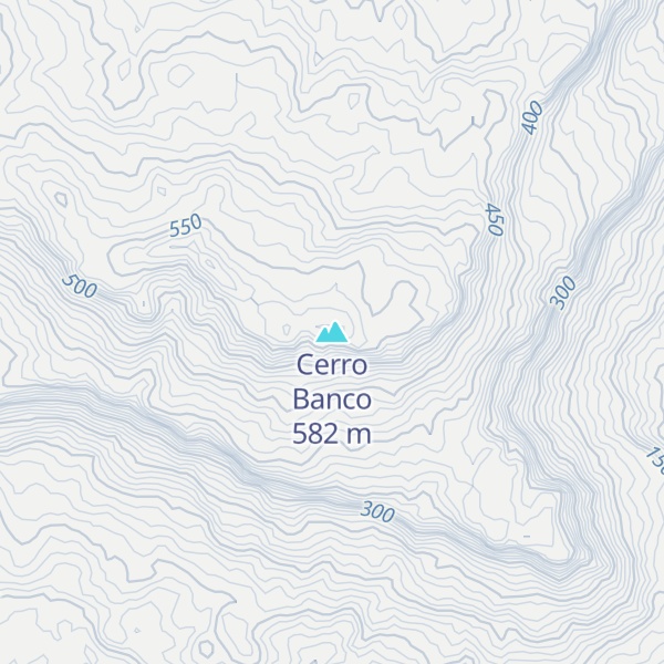 Map of Cerro Banco