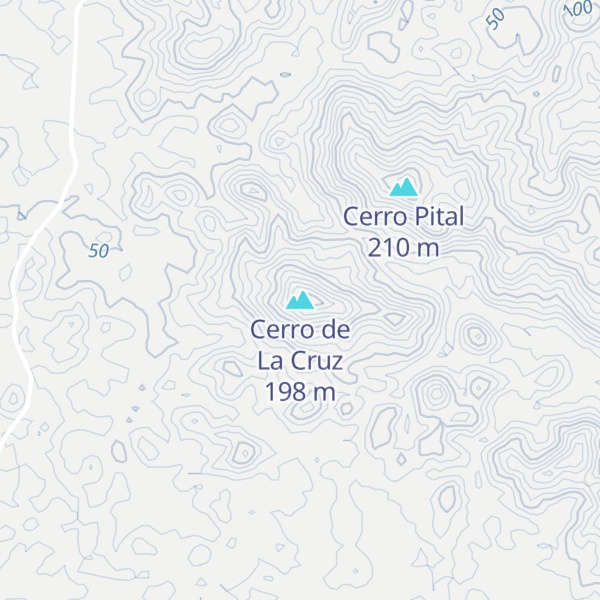 Map of Cerro de La Cruz