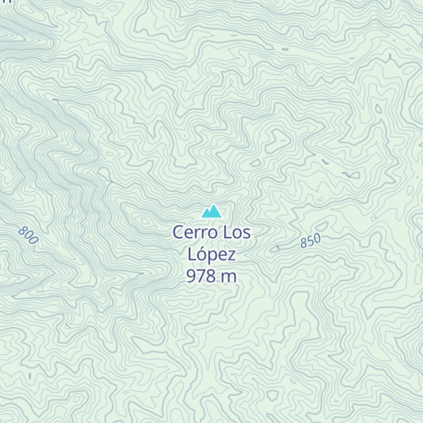 Map of Cerro Los López