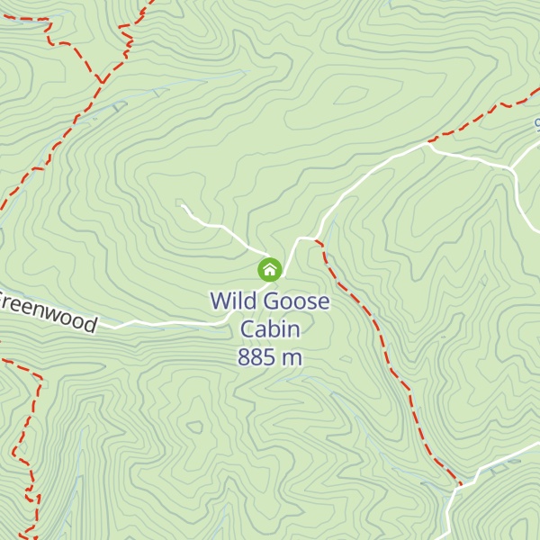 Map of Wild Goose Cabin