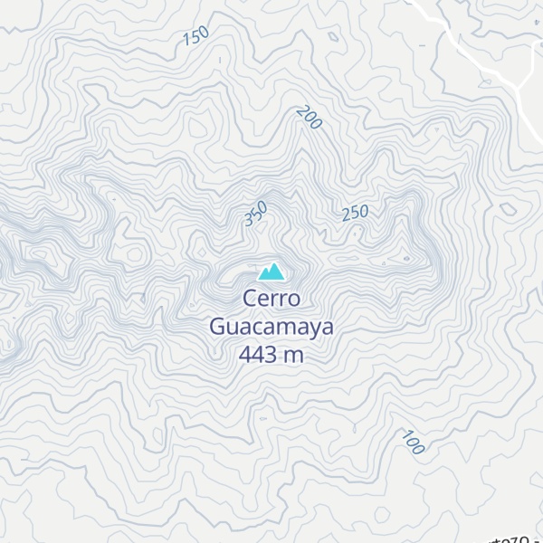 Map of Cerro Guacamaya