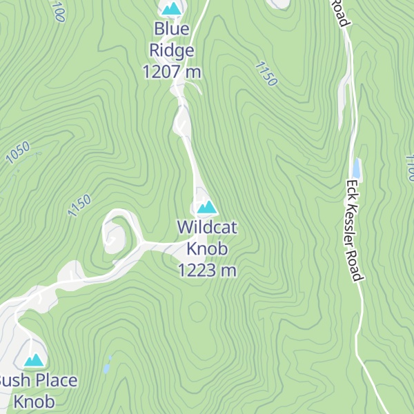 Map of Wildcat Knob