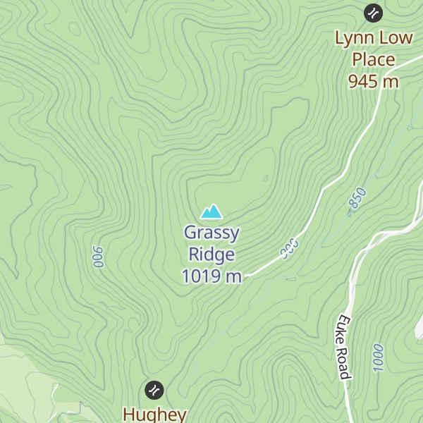 Map of Grassy Ridge