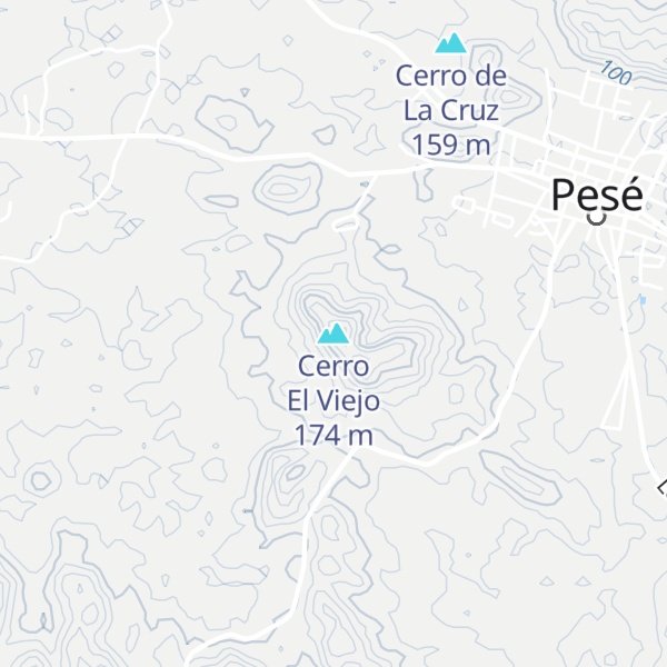 Map of Cerro El Viejo