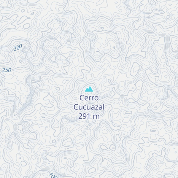 Map of Cerro Cucuazal