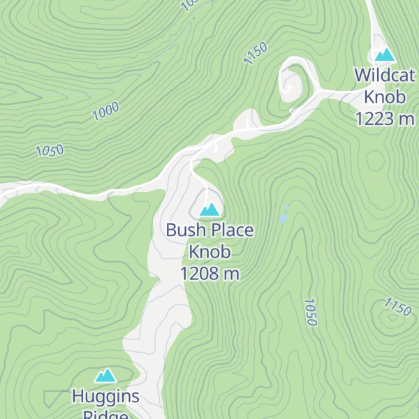 Map of Bush Place Knob