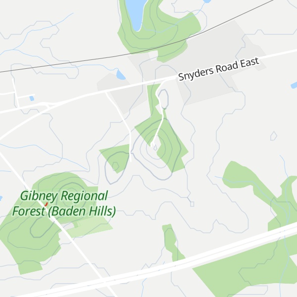 Map of Baden Hills