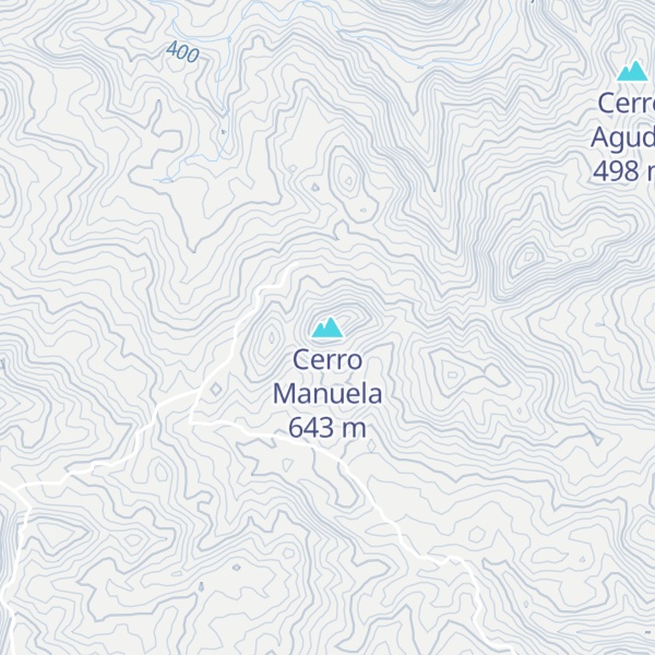 Map of Cerro Manuela