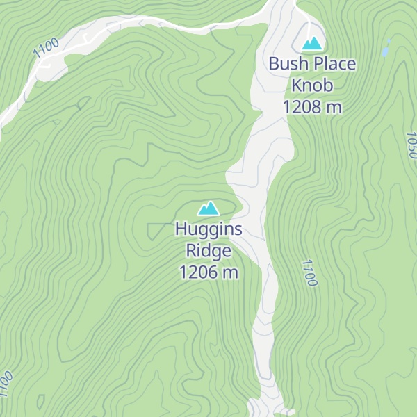 Map of Huggins Ridge
