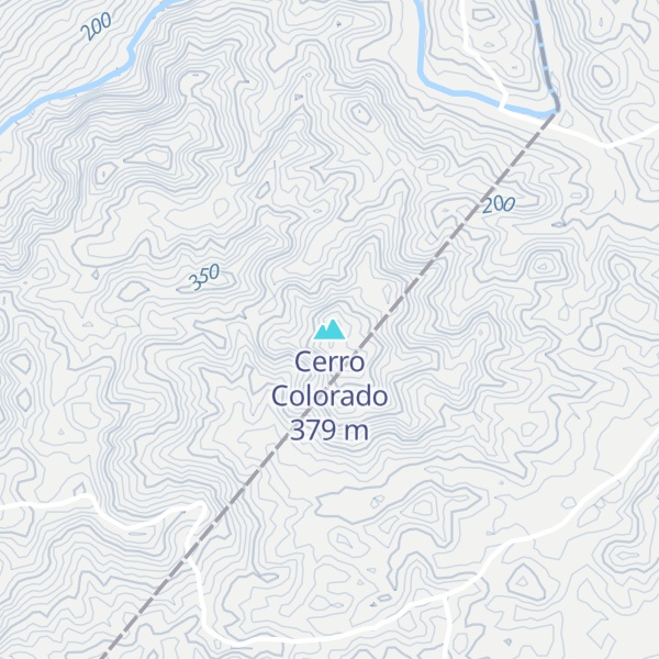 Map of Cerro Colorado