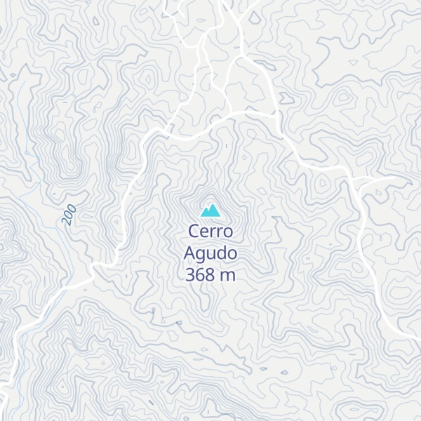 Map of Cerro Agudo