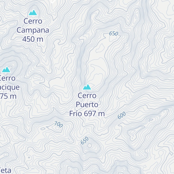 Map of Cerro Puerto Frío