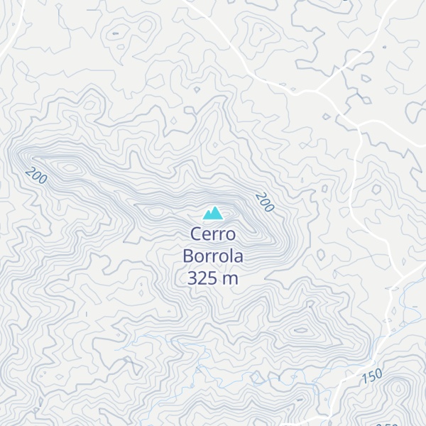 Map of Cerro Borrola
