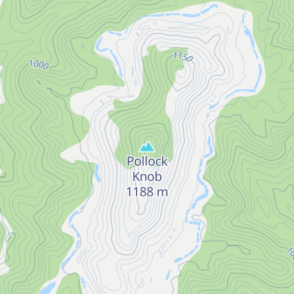 Map of Pollock Knob
