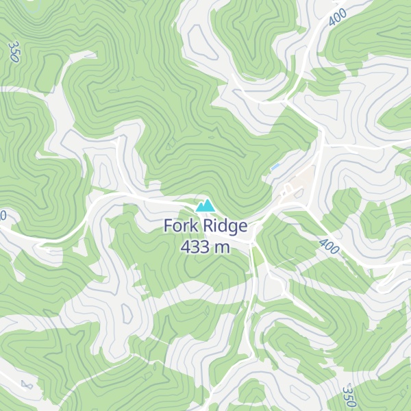Map of Fork Ridge