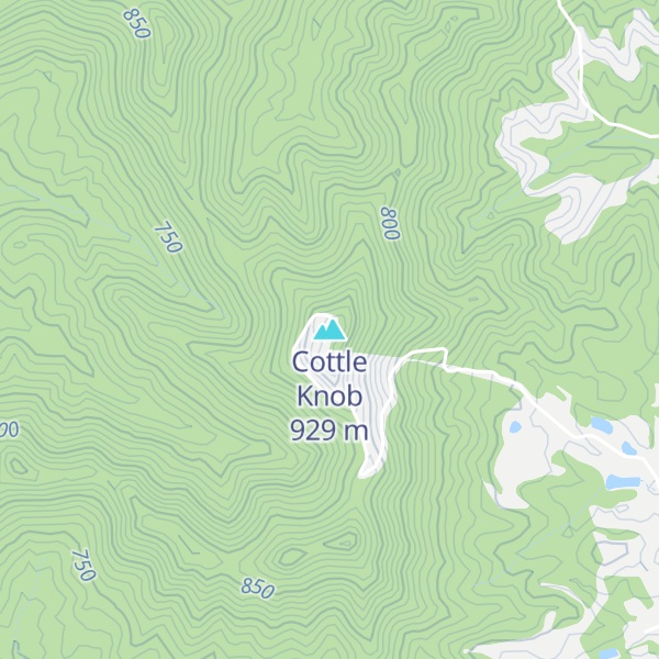Map of Cottle Knob