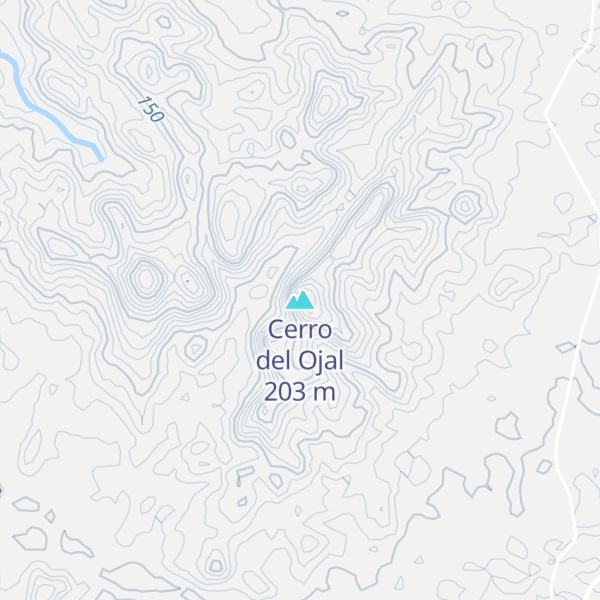 Map of Cerro del Ojal