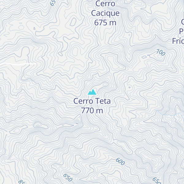 Map of Cerro Teta