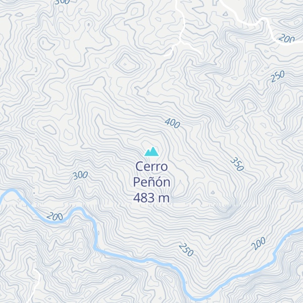 Map of Cerro Peñón