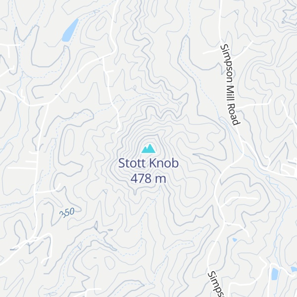 Map of Stott Knob