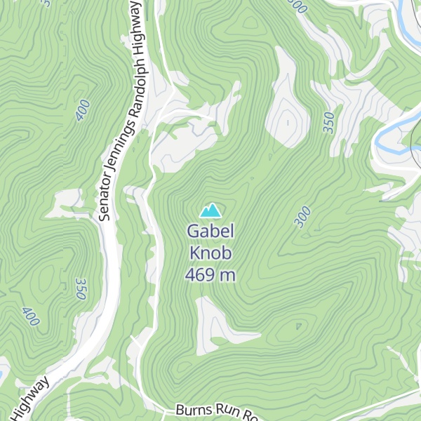 Map of Gabel Knob